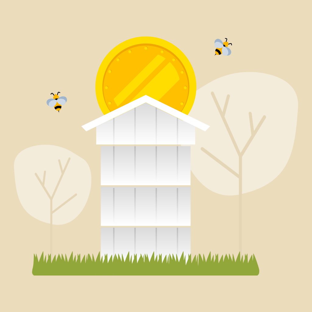 Business fo beekeeping icon